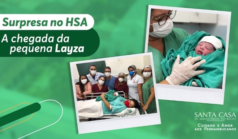 Chegada de bebê surpreende HSA