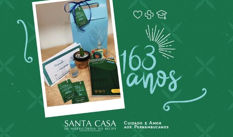 Em ação comemorativa pelos seus 163 anos, Santa Casa Recife presenteia jornalistas pernambucanos 