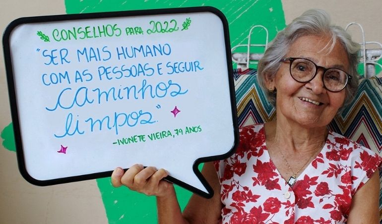 Idosas do Lar Padre Venâncio dão conselhos para 2022