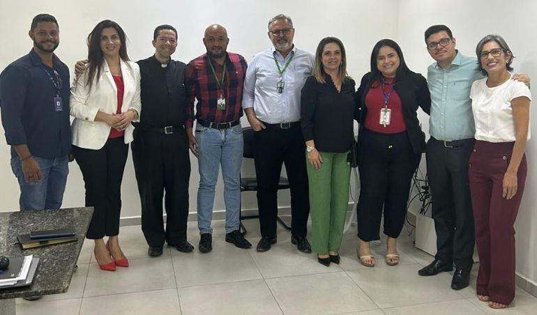 Lideranças da FICR se reúnem com a diretoria da Santa Casa