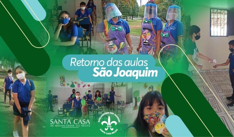 Retorno das aulas presenciais do Educandário São Joaquim 📚