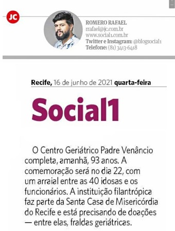 Aniversário do Centro Geriátrico Padre Venâncio