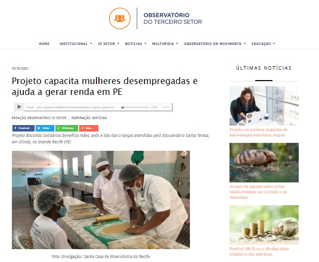 Projeto capacita mulheres desempregadas e ajuda a gerar renda em PE