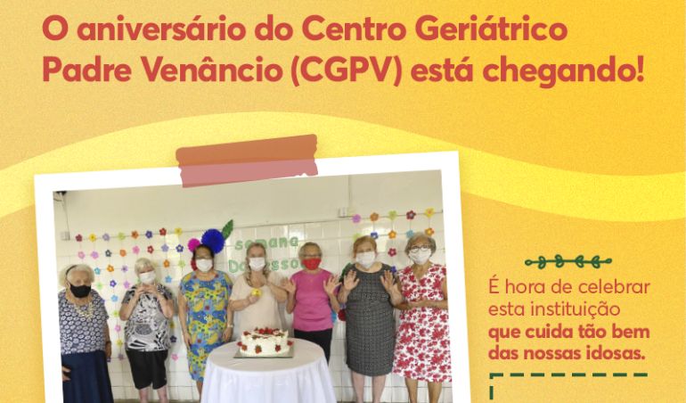 Centro Geriátrico Padre Venâncio celebra 94 anos com ação beneficente