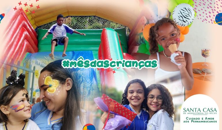 Mês das crianças: ações movimentam unidades da Santa Casa Recife